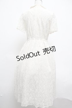画像2: Fi.n.t / 丸衿総レースワンピース  オフ S-25-03-09-044-CA-OP-HR-ZS
