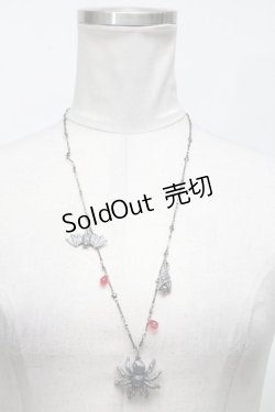 画像3: Q-pot. / ヴァンパイアスパイダーネックレス  シルバー S-25-03-10-053-QP-AC-AS-ZS