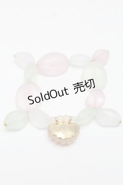 画像2: Q-pot. / ホイップシェルシーグラスブレスレット   S-25-03-10-062-QP-AC-AS-ZS
