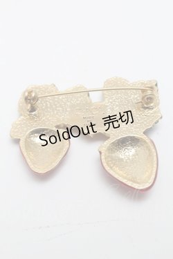 画像2: Q-pot. / ストロベリーフィールドブローチ  レッド S-25-03-10-069-QP-ZA-HR-ZS