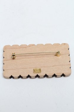 画像2: Q-pot. / 7人の小人ビスケットブローチ  ブラウン S-25-03-10-1047-QP-AC-AS-ZS