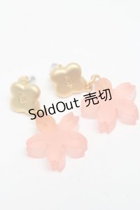 Q-pot. / サクラヨウカンピアス  ピンク S-25-03-10-1024-QP-AC-AS-ZS