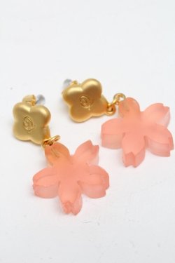 画像1: Q-pot. / サクラヨウカンピアス  ピンク S-25-03-10-1024-QP-AC-AS-ZS