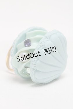 画像1: Q-pot. / シェルマカロンリング  ミント S-25-03-10-1039-QP-AC-HR-ZS