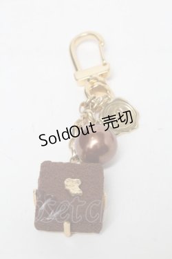 画像1: Q-pot. / リュクスショコラストラップ  ブラウン S-25-03-10-015-QP-ZA-AS-ZS