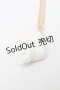 Q-pot. / クリーミーソープネックレス  白 S-25-03-10-032-QP-AC-AS-ZS
