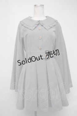 画像1: axes femme POETIQUE / スリット袖風ノースリワンピ  グレー S-25-03-11-053-AX-OP-AS-ZS