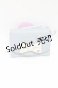 m petit by misako / AMフラップコインケース  サックス S-25-03-11-007-LO-ZA-HR-ZS