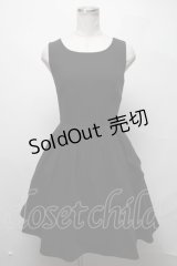 Moi-meme-Moitie / フレアジャンパースカート  黒 S-25-03-11-061-MO-OP-HR-ZS