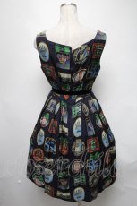 画像2: Jane Marple / Bonne Journee Hotelのスクエアドレス  ネイビー S-25-03-11-064-JM-OP-HR-ZT416 (2)