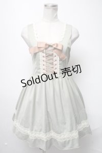 LOLITAその他(お買取対象外) / レース&編み上げジャンパースカート  グリーン S-25-03-11-066-LO-OP-HR-ZS