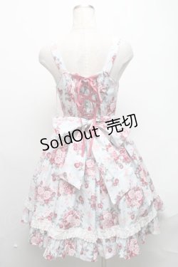 画像2: BABY,THE STARS SHINE BRIGHT / シュガーブーケ〜永遠の乙女の憧れ〜柄ジャンパースカートIV＆リボンクリップセット  サックス S-25-03-11-072-BA-OP-AS-ZS
