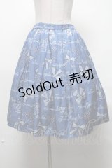 Jane Marple / Jane's drawingのタックスカート  ブルー S-25-03-11-076-JM-SK-HR-ZS