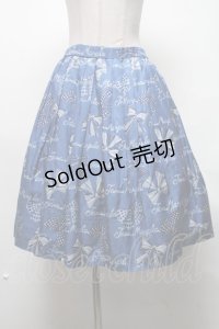Jane Marple / Jane's drawingのタックスカート  ブルー S-25-03-11-076-JM-SK-HR-ZS