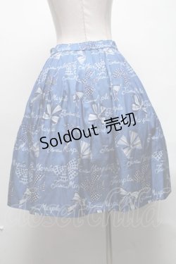 画像2: Jane Marple / Jane's drawingのタックスカート  ブルー S-25-03-11-076-JM-SK-HR-ZS