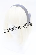 axes femme / ベロアリボンカチューシャ  紺 S-25-03-11-011-AX-AC-HR-ZS