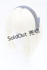 axes femme / ベロアリボンカチューシャ  紺 S-25-03-11-011-AX-AC-HR-ZS