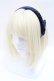 画像1: axes femme / ベロアリボンカチューシャ  紺 S-25-03-11-011-AX-AC-HR-ZS (1)