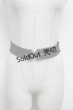 画像1: 【SALE】axes femme / ゴムベルト  ブラウン S-25-03-11-022-AX-AC-AS-ZT171