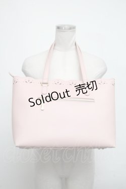画像2: m petit by misako / AMスカラップトートバッグ  ピンク S-25-03-11-023-LO-BG-HR-ZS
