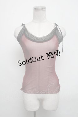 画像1: Jean Paul GAULTIER CLASSIQUE / パワーネットキャミソール  ワイン S-25-03-11-026-GO-TO-AS-ZS