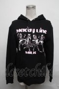 MILK / melody lineパーカー  黒 S-25-03-11-037-ML-TO-HR-ZT055
