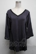 Qutie Frash / 龍プリントカットソー  紺 S-25-03-11-042-QU-TO-AS-ZS