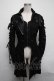 画像1: PUNK RAVE / 異素材切替コート  黒 S-25-03-11-045-PU-BL-AS-ZS (1)