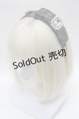 Swankiss / SX elegant tweed カチューシャ  黒 S-25-03-13-006-CA-AC-HR-ZS