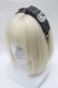 画像1: Swankiss / SX elegant tweed カチューシャ  黒 S-25-03-13-006-CA-AC-HR-ZS (1)