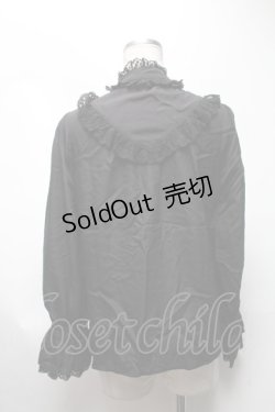 画像2: axes femme kawaii / ジェルブロワ・ローズブラウス  黒 S-25-03-13-046-AX-BL-HR-ZS