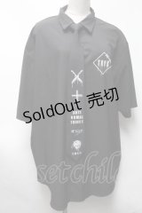 TRAVAS TOKYO / 宇宙飛行士ネクタイ付きシャツ  黒 S-25-03-13-048-PU-BL-HR-ZS