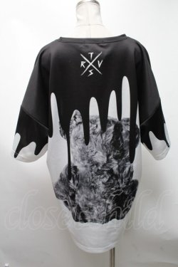 画像2: TRAVAS TOKYO / Oozy bear BIG Tee  黒ｘ白 S-25-03-13-049-PU-TS-HR-ZS