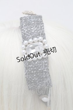 画像2: Swankiss / SX elegant tweed カチューシャ  黒 S-25-03-13-006-CA-AC-HR-ZS