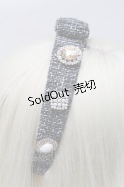 画像3: Swankiss / SX elegant tweed カチューシャ  黒 S-25-03-13-006-CA-AC-HR-ZS