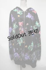 ankoROCK / テディベアパーカー  黒 S-25-03-13-056-PU-TO-HR-ZT237