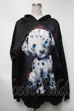 画像1: ankoROCK / ダルメシアンptプルオーバー  黒 S-25-03-13-057-PU-TO-HR-ZI