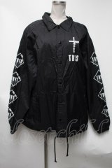 TRAVAS TOKYO / Furry bearコーチジャケット  黒 S-25-03-13-062-PU-JA-HR-ZS