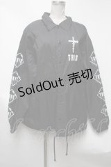 TRAVAS TOKYO / Furry bearコーチジャケット  黒 S-25-03-13-062-PU-JA-HR-ZS