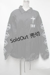 TRAVAS TOKYO / Furry bearコーチジャケット  黒 S-25-03-13-062-PU-JA-HR-ZS