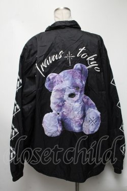 画像2: TRAVAS TOKYO / Furry bearコーチジャケット  黒 S-25-03-13-062-PU-JA-HR-ZS
