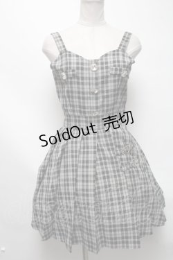 画像3: Ank Rouge / ボレロ付チェックワンピース  グレー S-25-03-13-064-CA-OP-AS-ZS