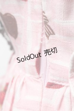 画像3: BABY,THE STARS SHINE BRIGHT / Strawberry Loves Chocolate柄ジャンパースカートI  ピンク S-25-03-13-070-BA-OP-AS-ZS