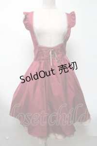 axes femme POETIQUE / フレアワンピース  ワイン S-25-03-13-075-AX-OP-AS-ZS