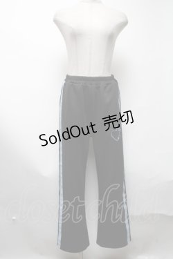 画像1: ACDC RAG / 安心ジャージパンツ  黒ｘサックス S-25-03-13-086-PU-PA-HR-ZS