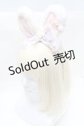 Angelic Pretty / Flowerリリカルバニーカチューシャ  白 S-25-03-13-011-AP-AC-AS-ZS