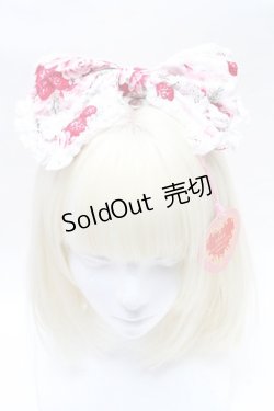 画像2: BABY,THE STARS SHINE BRIGHT / シュガーブーケ〜永遠の乙女の憧れ〜柄カチューシャ  白ｘ赤 S-25-03-13-012-BA-AC-AS-ZS