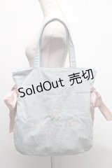 Maison de FLEUR / デニムダブルリボントートバッグ  ブルー S-25-03-13-024-LO-BG-HR-ZS