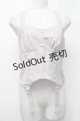 axes femme POETIQUE / ガーターデザインビスチェ  グレージュ S-25-03-13-030-AX-TO-HR-ZS