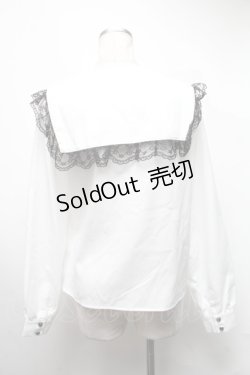 画像2: MA*RS / セーラーブラウス  白 S-25-03-13-033-EL-BL-AS-ZS